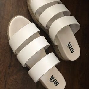 MIA Women's White Sandals